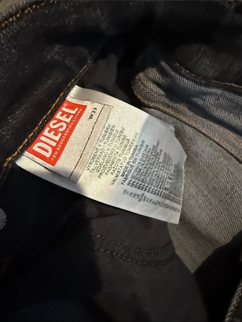 Men's Diesel Slim Fit Gray Jeans 33x32